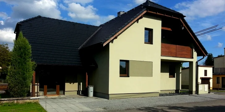 Apartmán nebo celý penzion u Hlinska pro 6 i 12 osob s možností wellness