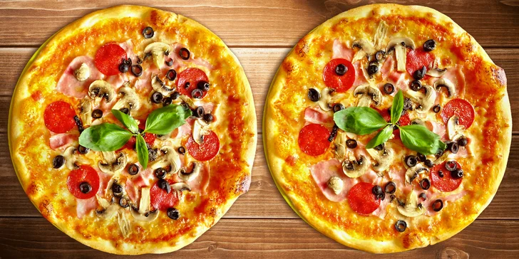 2 poctivé pizzy: z domácího těsta, bez palmového oleje, s vege-variantami na výběr