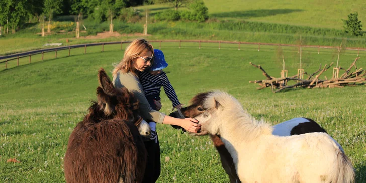 Rodinná vstupenka do Farmaparku: krmení zvířátek, hřiště a spousta prima atrakcí