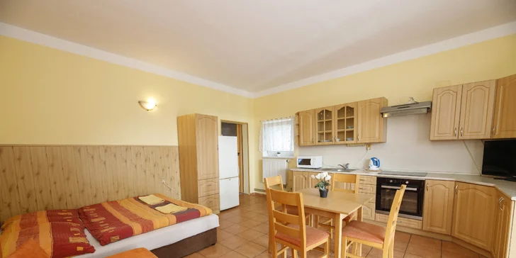 V apartmánu budete mít k dispozici malý kuchyňský kout.