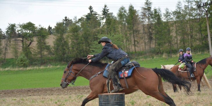 Terapie koněm: odpočinková 60minutová westernová projížďka v koňském sedle