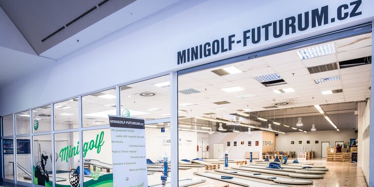 90minutový Indoor Minigolf v OC Futurum Brno