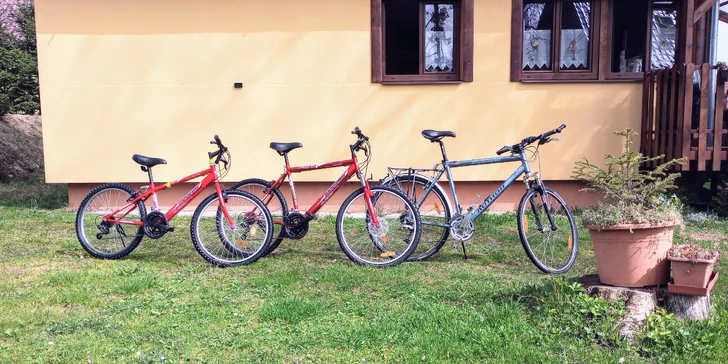 Po celou dobu pobytu můžete využít kola.