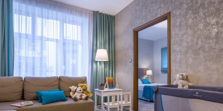 Rodinný apartmán je priam stvorený pre rodinku s deťmi.