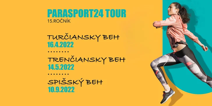 Parasport24 tour 2022 - charitatívny beh, do ktorého sa môže zapojiť každý