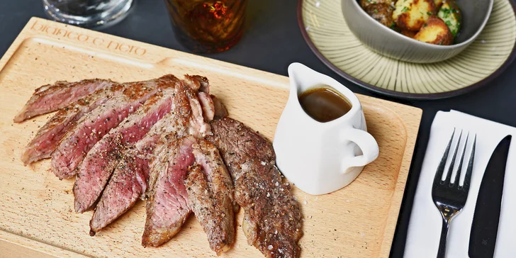 Luxus na talíři: 300g Rib Eye New Zealand steaky ze světového hovězího s oblohou