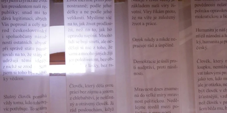 Vstupné na výstavu: T. G. M. Mýty a skutečnost