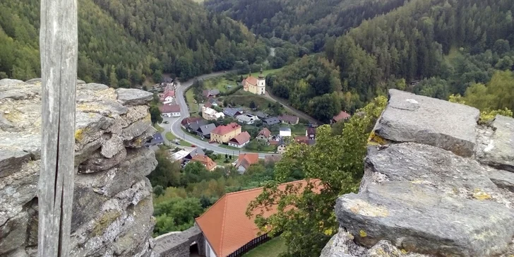 Dobrodružný pobyt na hradě Svojanov vč. prohlídky, 2 děti do 5,9 let zdarma