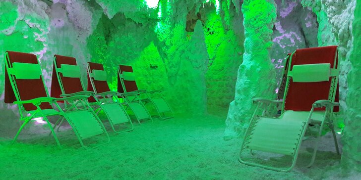 50minutový ozdravný pobyt v solné jeskyni pro dospělé i děti