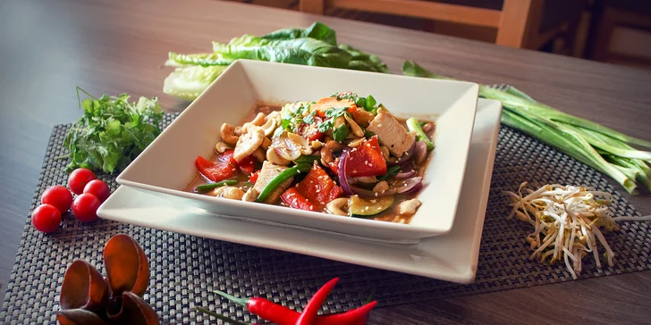 Talíř plný barev: pochutnejte si na 3chodovém thajském Curry menu pro 1 či 2