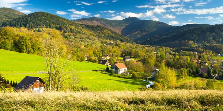 Za krásami Valašska: pobyt s polopenzí, vínem a welcome drinkem pro dva