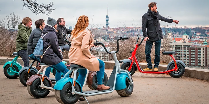 Projížďka Prahou na originální elektrické koloběžce s průvodcem