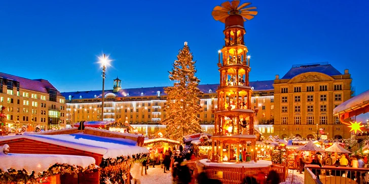 Vlakem na adventní trhy do Drážďan vč. prohlídky města s průvodcem