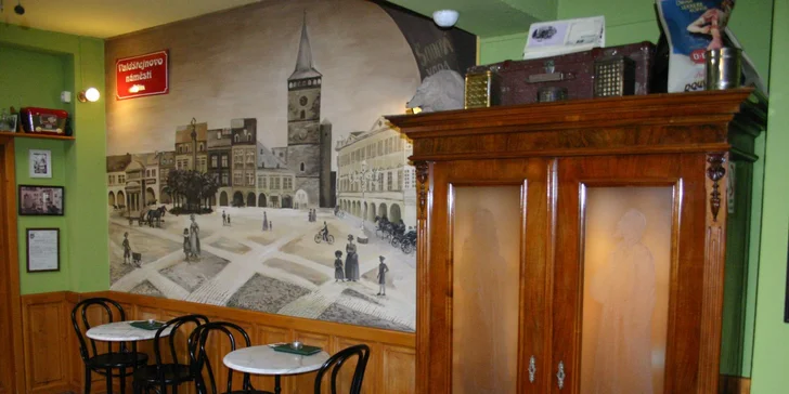 Domácí štrúdl jako od babičky a italská káva dle výběru