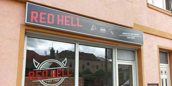 Pekelně dobrá a větší než jinde: 2x pizza o průměru 36 cm s sebou z Red Hellu