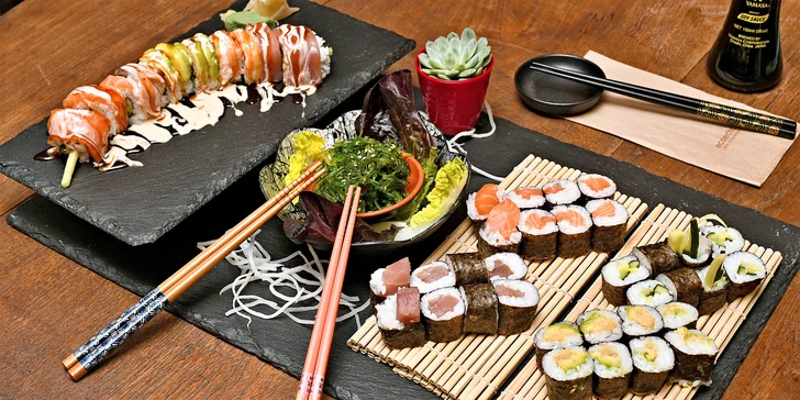 Cokoli z menu asijské restaurace v hodnotě 500 nebo 1000 Kč: sushi a další speciality i nápoje