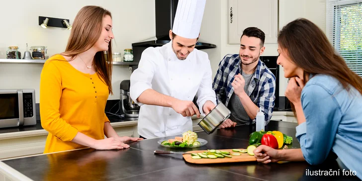 Nejlepší kuchař není hlad, ale vy: kurz vaření gurmánského 4chodového menu