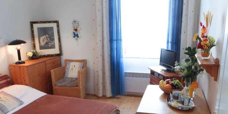 3 dny v centru Českého Krumlova: privátní wellness a snídaně s donáškou