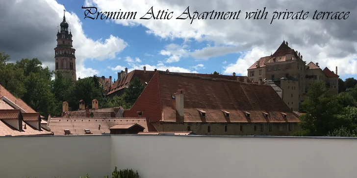 3 dny v centru Českého Krumlova: privátní wellness a snídaně s donáškou