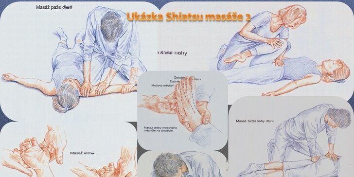 Shiatsu vysoce účinná japonská léčebná masážní terapie 60 nebo 90 minut