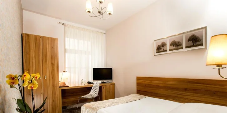 Dvojlôžková izba Lux tiež disponuje klimatizáciou.