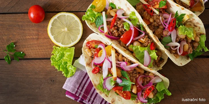 Olé, Mexiko volá: kuřecí tacos a domácí limonáda pro 1 nebo 2 osoby