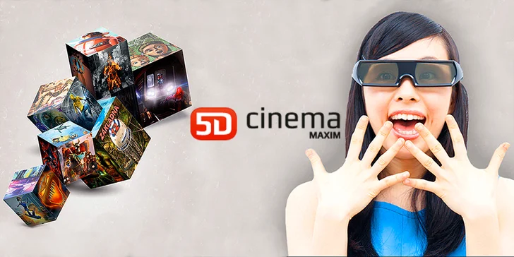Zažijte pátou dimenzi: lístek na libovolný film do 5D Cinema MAXIM