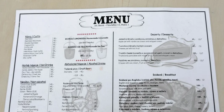 Burger, hranolky a pití v útulném bistru u Václaváku – menu pro 1 či 2 osoby