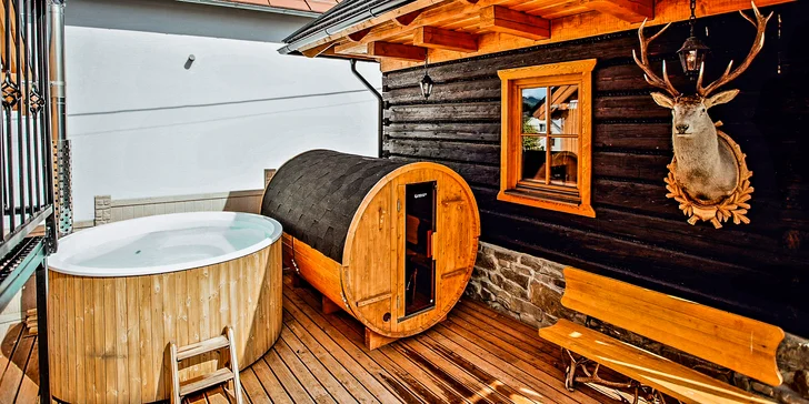 Kúzelný pobyt na Orave: moderná chalupa pre 8 osôb s privátnym mini wellness a veľkou záhradou