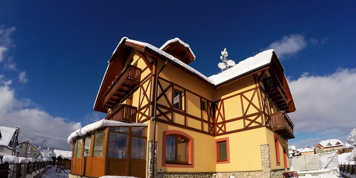 Aktivní zima pod Lomnickým štítem: Polopenze, sauna a slevy do aquaparků