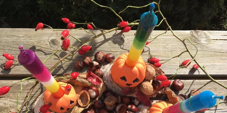 Vlastnoruční výroba halloweenského svícnu a horká aztécká čokoláda