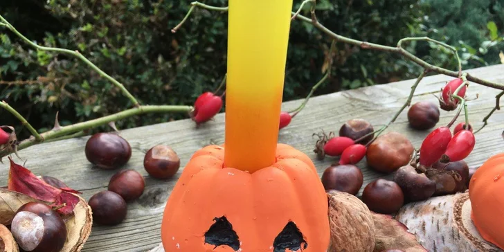 Vlastnoruční výroba halloweenského svícnu a horká aztécká čokoláda