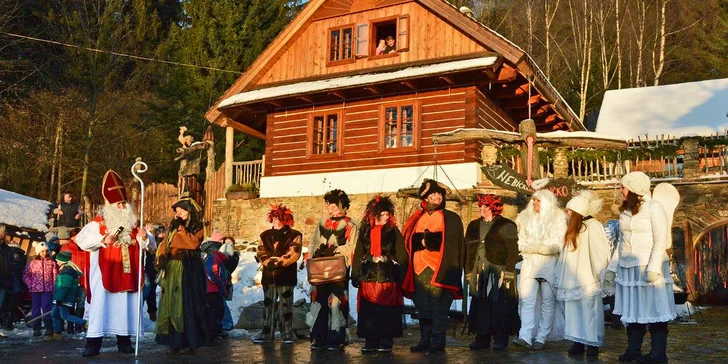 Mikuláš v Podlesí – polopenze, wellness i zábava v Pohádkové vesničce