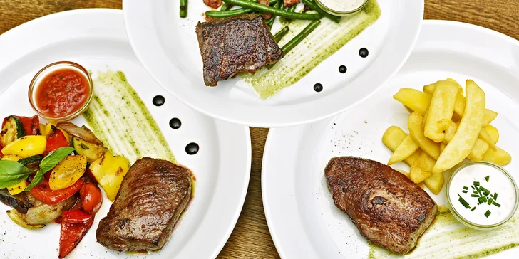 Objevte Ameriku: Sladěné degustační menu se 3 skvělými hovězími steaky