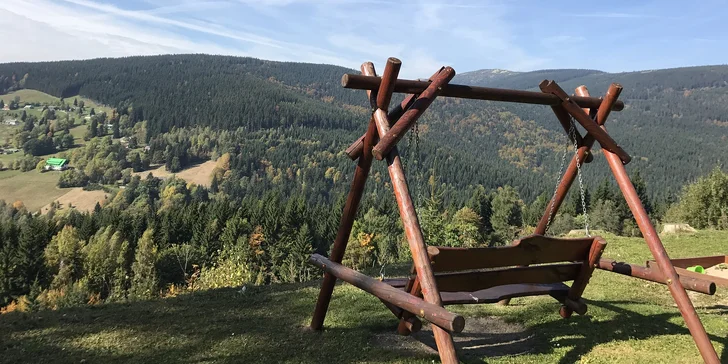 Pobyt ve Špindlerově Mlýně: dokonalý relax uprostřed přírody i na terase u bazénu, polopenze