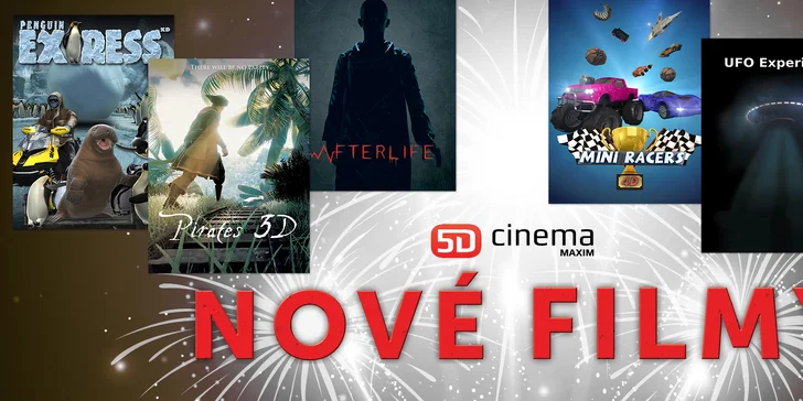 Zažijte pátou dimenzi: lístek na libovolný film do 5D Cinema MAXIM