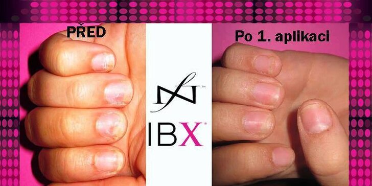 IBX ošetření na nehty s manikúrou
