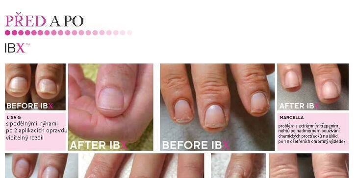 IBX ošetření na nehty s manikúrou