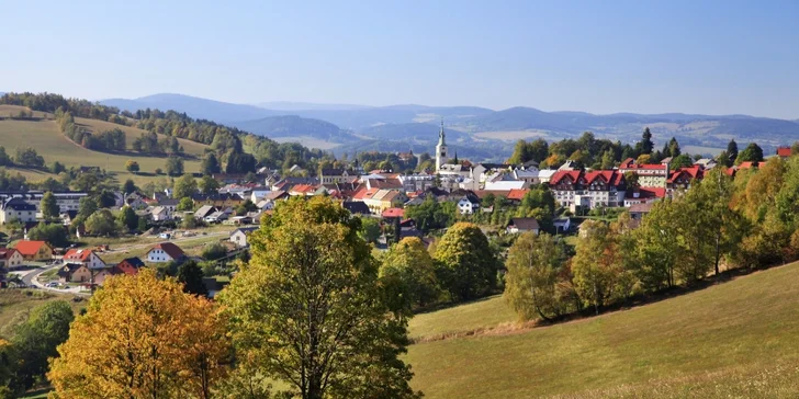 Relaxace v Kašperských Horách s polopenzí a unikátní Šumavské bylinné lázně