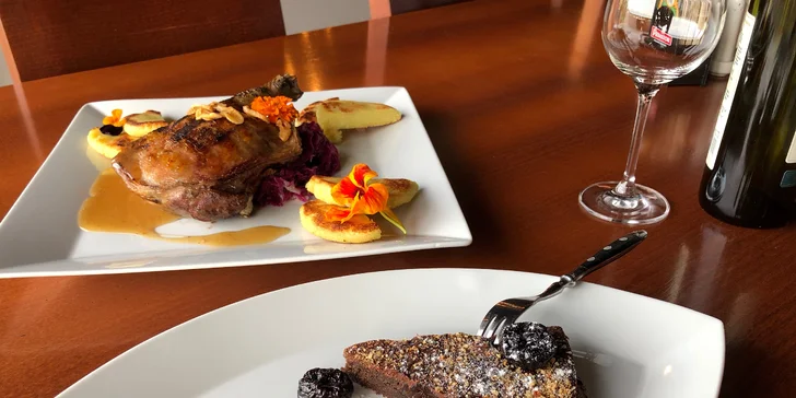 Čtyřchodové svatomartinské menu pro jednoho nebo pro dva