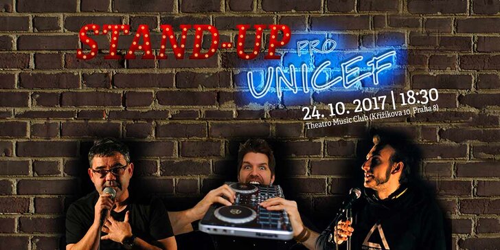Nasty, Arnošt Frauenberg a další hvězdy ve stand-up show pro UNICEF