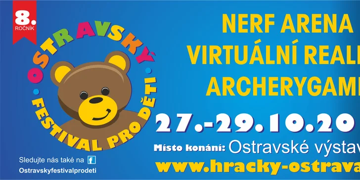 Jednodenní rodinná vstupenka na Ostravský festival pro děti s pestrým programem