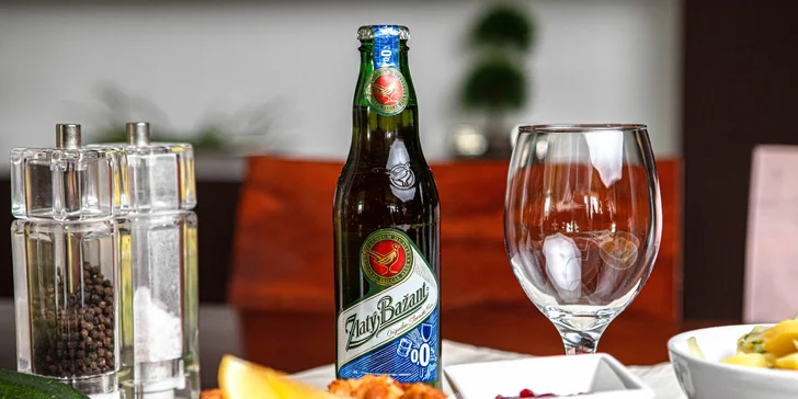 Nealkoholický Zlatý Bažant 0,0 %, prvé slovenské pivo úplne bez alkoholu, ktoré si zachováva svoju plnú pivnú chuť.