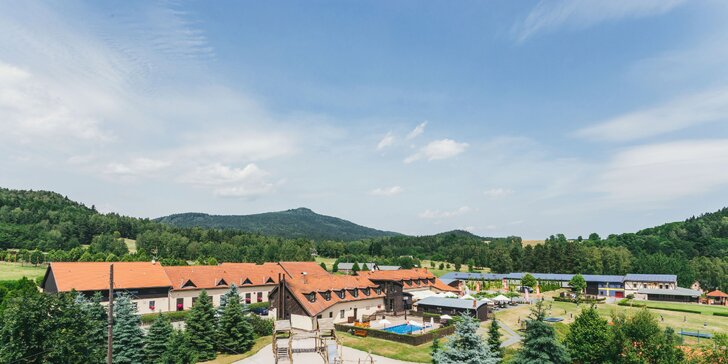 Kouzelný wellness pobyt v Lužických horách: polopenze, sauna, vířivka i sport