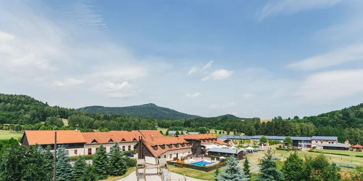 Zimní wellness pobyt v Lužických horách: polopenze, sauna, vířivka i sport