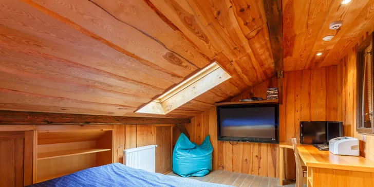 5denní pronájem luxusní wellness chaty v Beskydech pro 8 osob vč. dětí