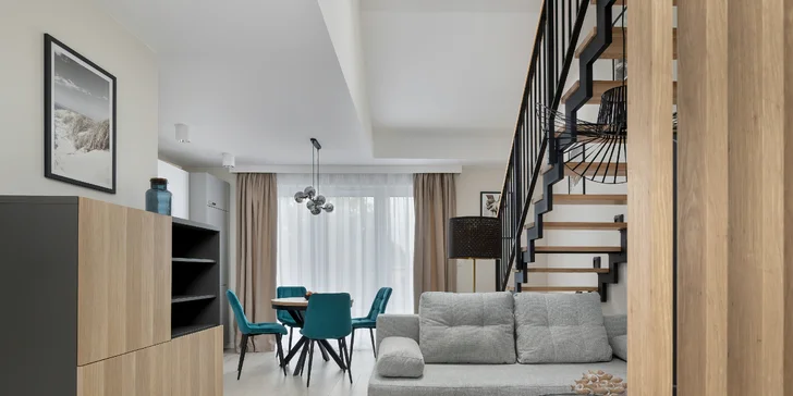 Všechny apartmány mají velký balkon nebo francouzská okna a potěší vás moderním vybavením. 