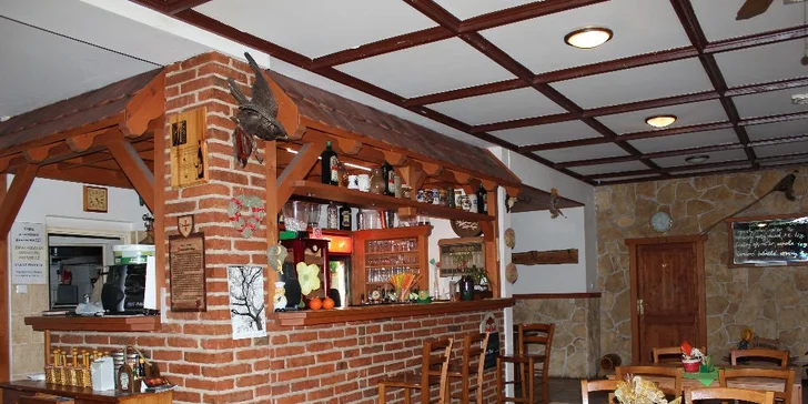 Poškmákněte si u Slapské přehrady: Naditý domácí burger s hranolky a nealkem
