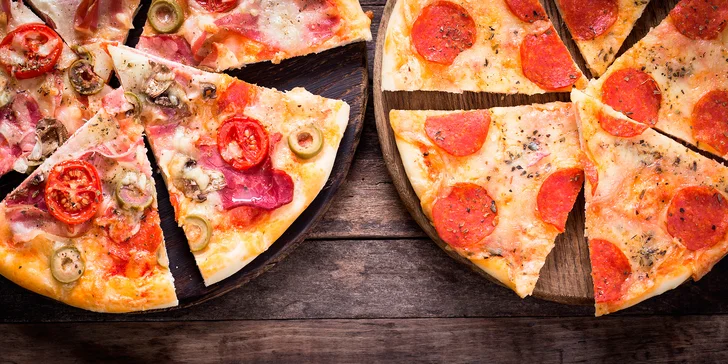 Nechte si chutnat: 2 pizzy podle vašeho gusta včetně rozvozu