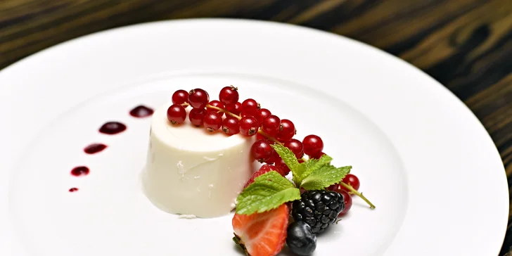 5chodové degustační menu s rybou i srnčím hřbetem a příp. lahví vína pro dva